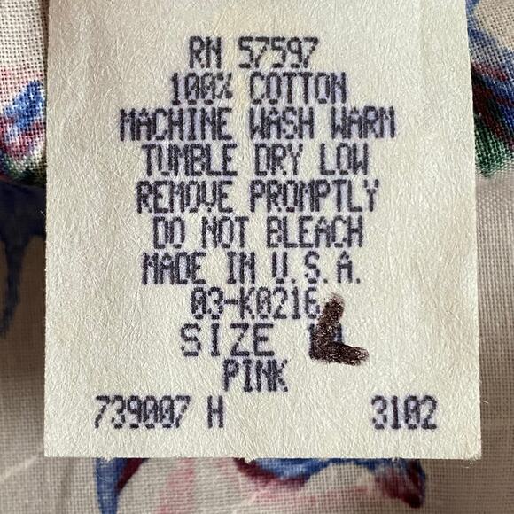 Vtg 80s 90s NOS Brights Creek Cottage Garden Midi Dress Romantic Boho 14? Floral - Picture 14 of 15